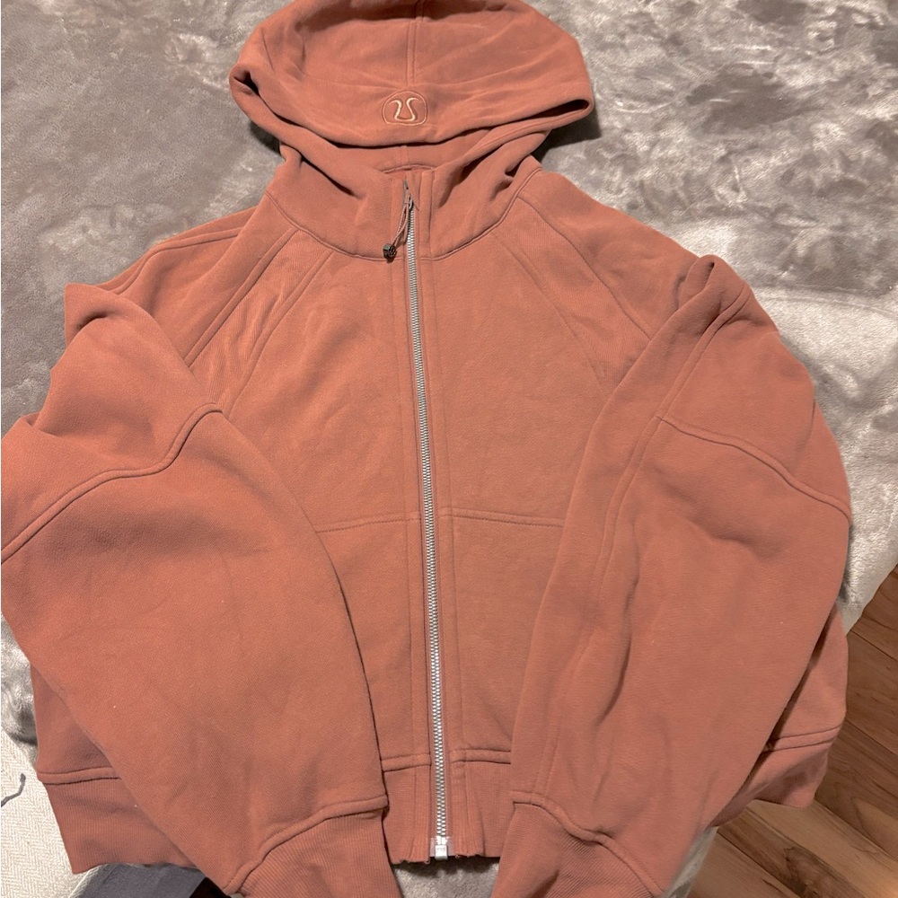 Scuba full zip oversized hoodie